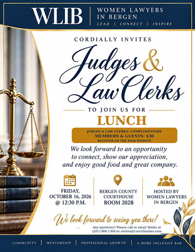 WLIB Annual Judicial & Law Clerk Luncheon